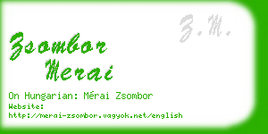 zsombor merai business card